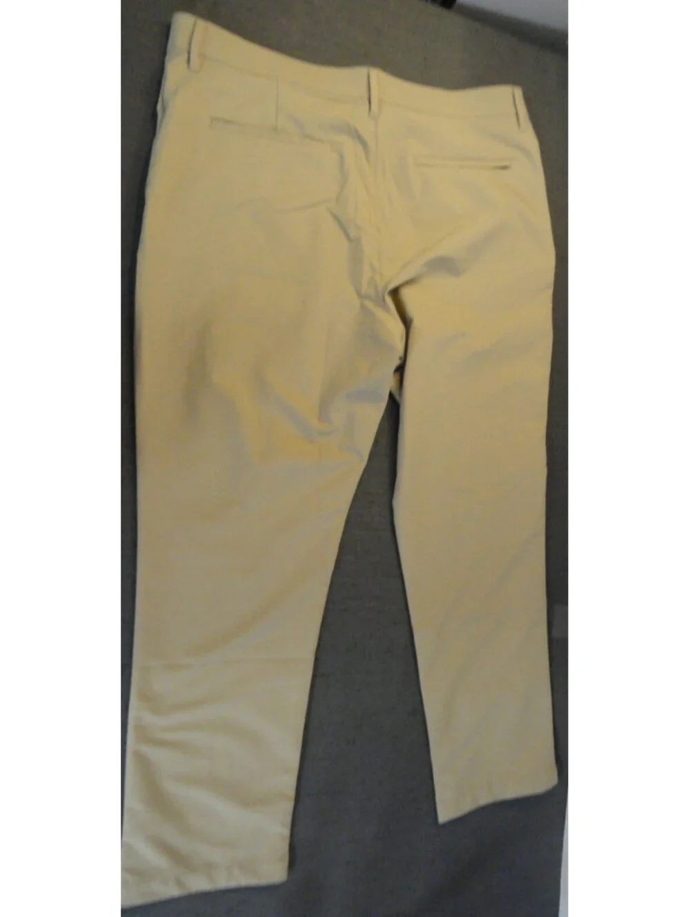 DESIGNER BANANA REPUBLIC KHAKI TAN 100% POLYESTER PANTS MENS 37x28